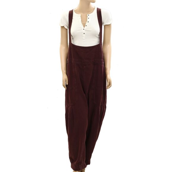 Free People We The Free Felix Tapered Overalls Jumpsuit Pinafore XS NWT 282795 - Picture 6 of 15
